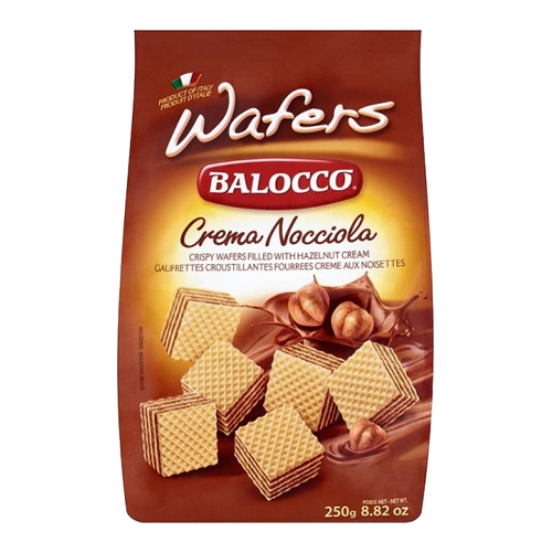 Balocco Cube Hazelnut Wafers 250g