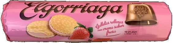 Elgorriaga Strawberry Sandwich Biscuits 500g